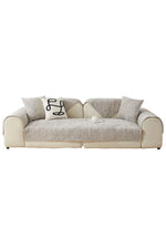 Pastoral Plush Sofa Cover