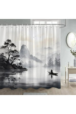 Japanese Birds Shower Curtain