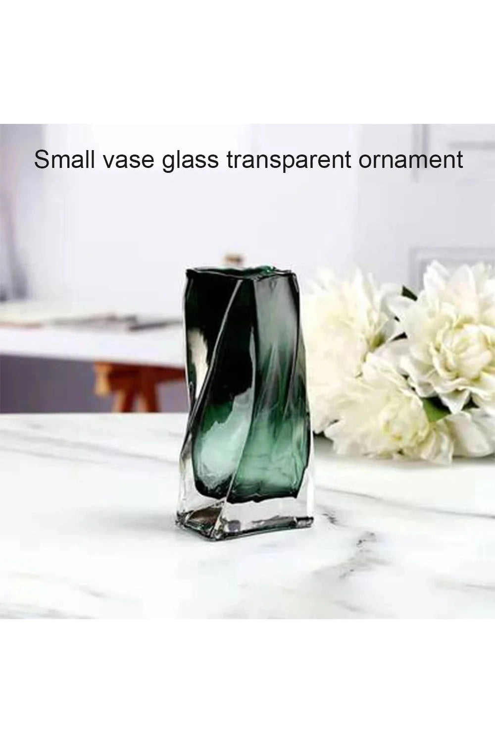 Twisted Art Glass Vase