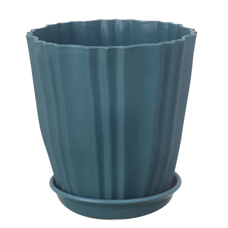 Modern Ribbed Plant Pots