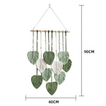 Leafy Green Macrame Wall Hanging