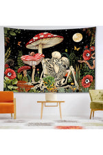 Midnight Forest Skeleton Tapestry