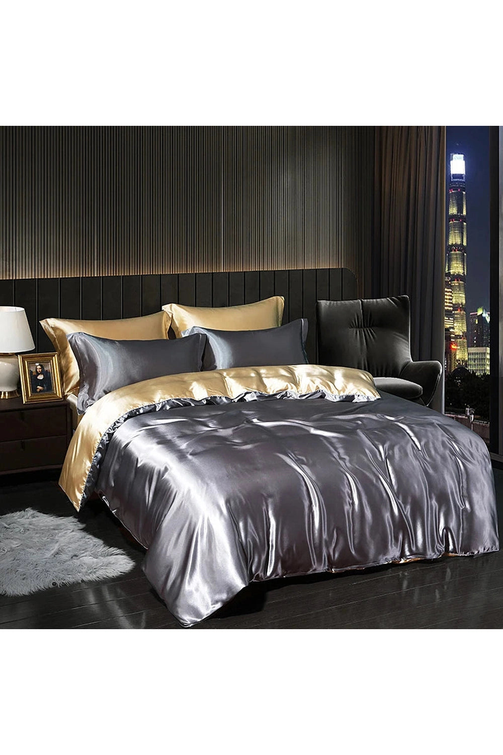 High-End Satin Bedding Set