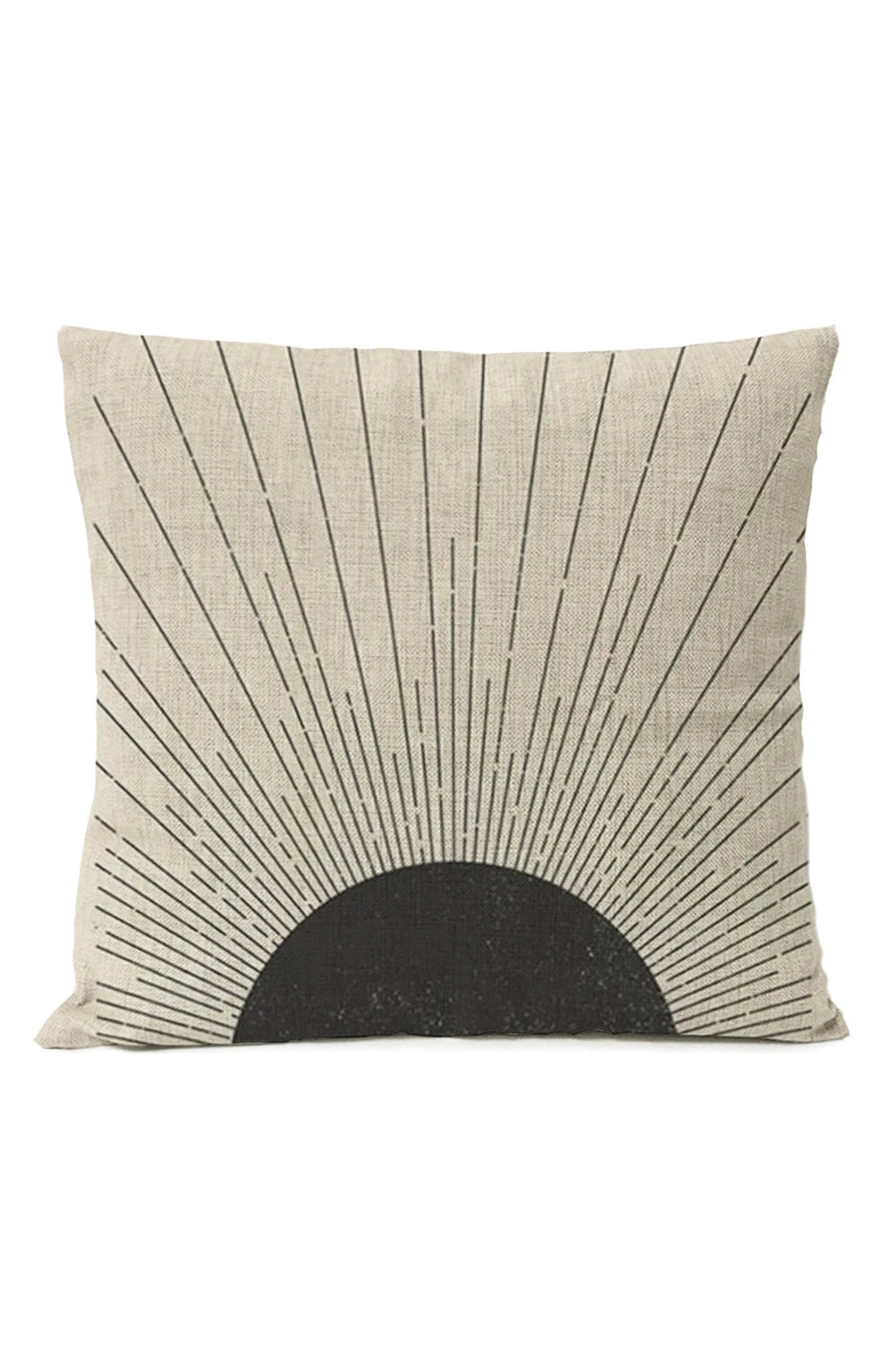 Black Geometric Pillow Cover