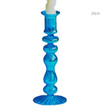 European Glass Candle Holder