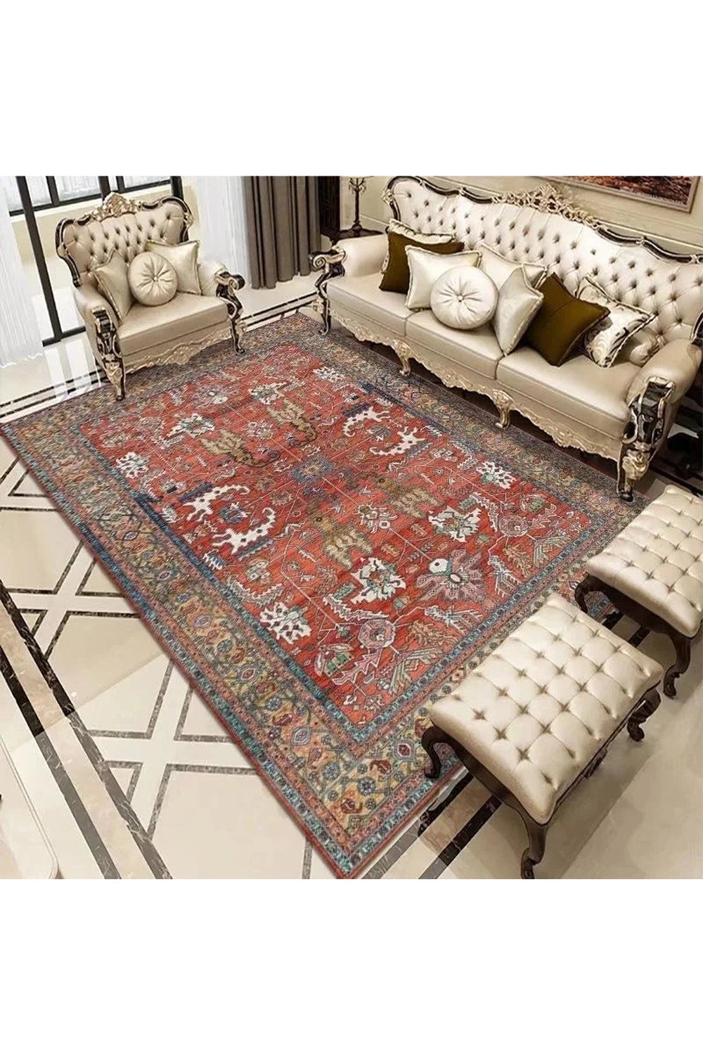 Persian Boho Washable Rug