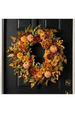 Halloween Harvest Pumpkin Wreath