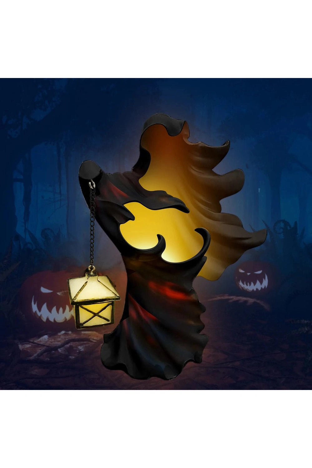 Lantern Witch Resin Figurine