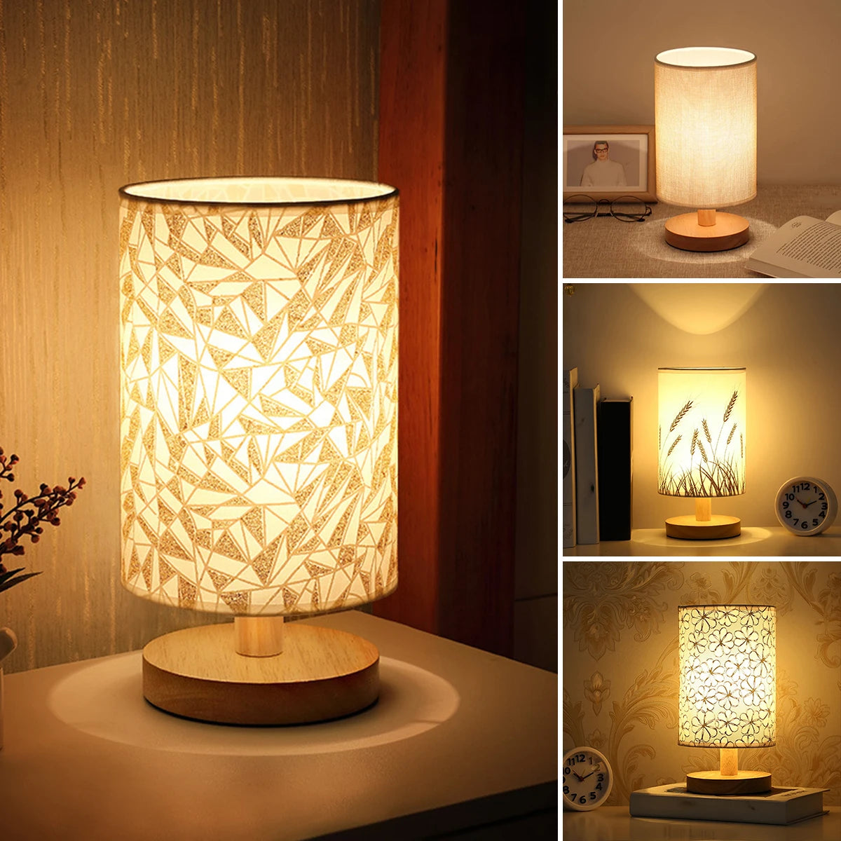 Golden Glow Leaf Table Lamp