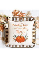 Pumpkin Spice Pillow Cover