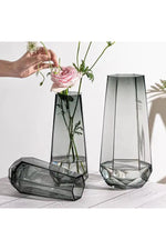 Transparent Glass Flower Vase