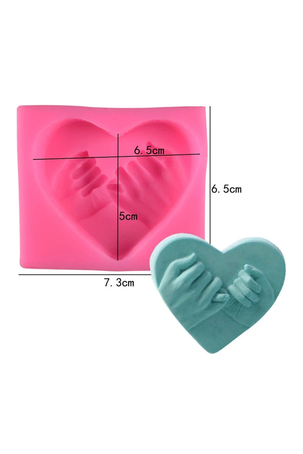 Heart Hand Candle Mold DIY