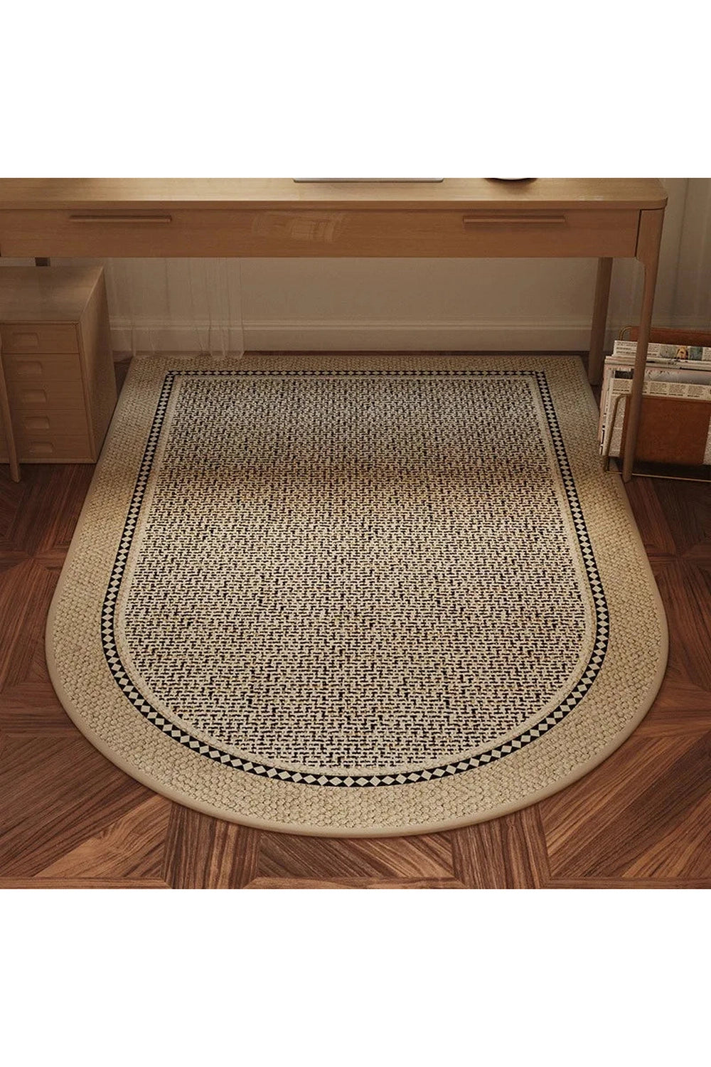 Tranquil Workspace Oval Rug