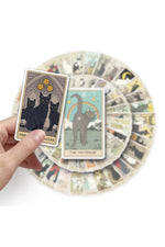 Tarot Cat Scrapbooking Stickers