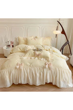 Chiffon Lace Romantic Bedding Set