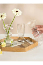 Clear Modern Glass Vase