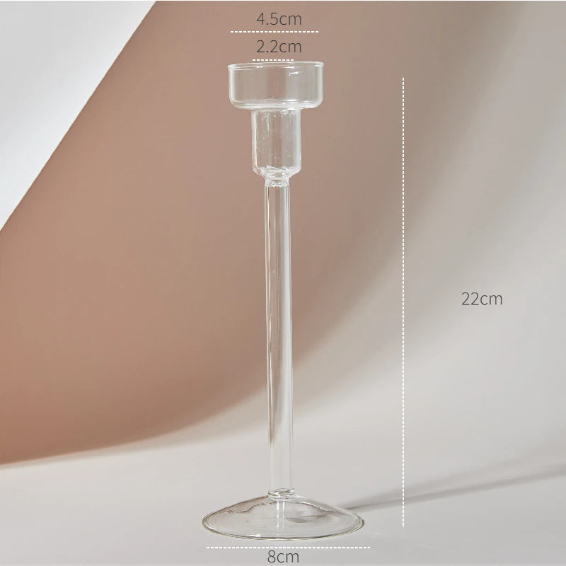 Crystal Aura Taper Candle Holders