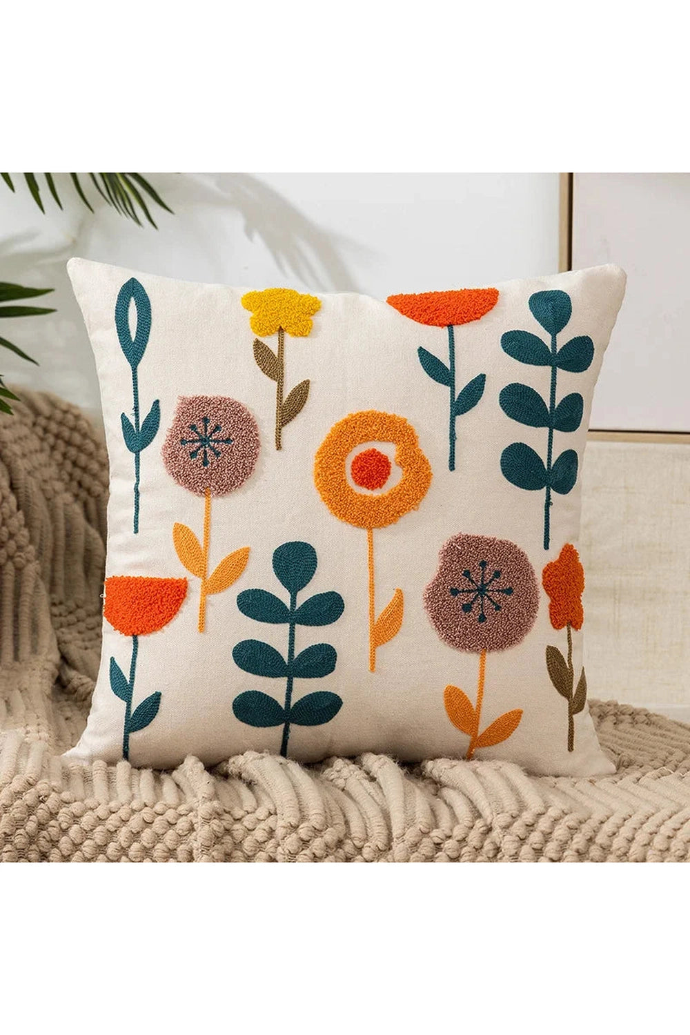 Farmhouse Embroidered Pillow Case