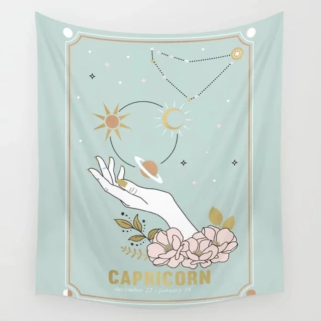 Pink Horoscope Tapestry