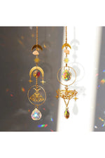 Golden Butterfly Prism Suncatcher