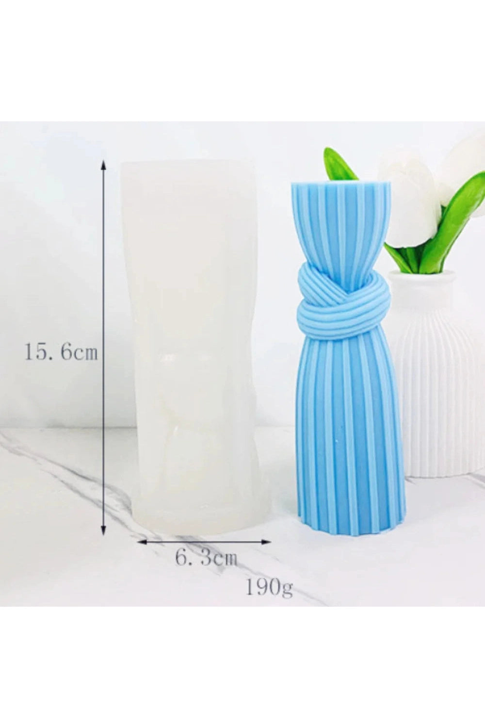 Wave Column Candle Mold DIY