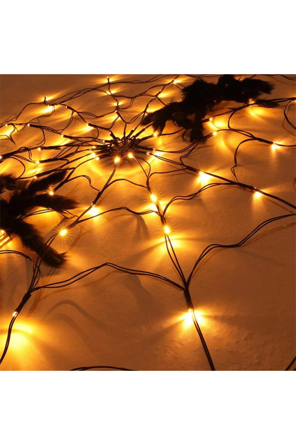 Spooky Spiderweb String Lights