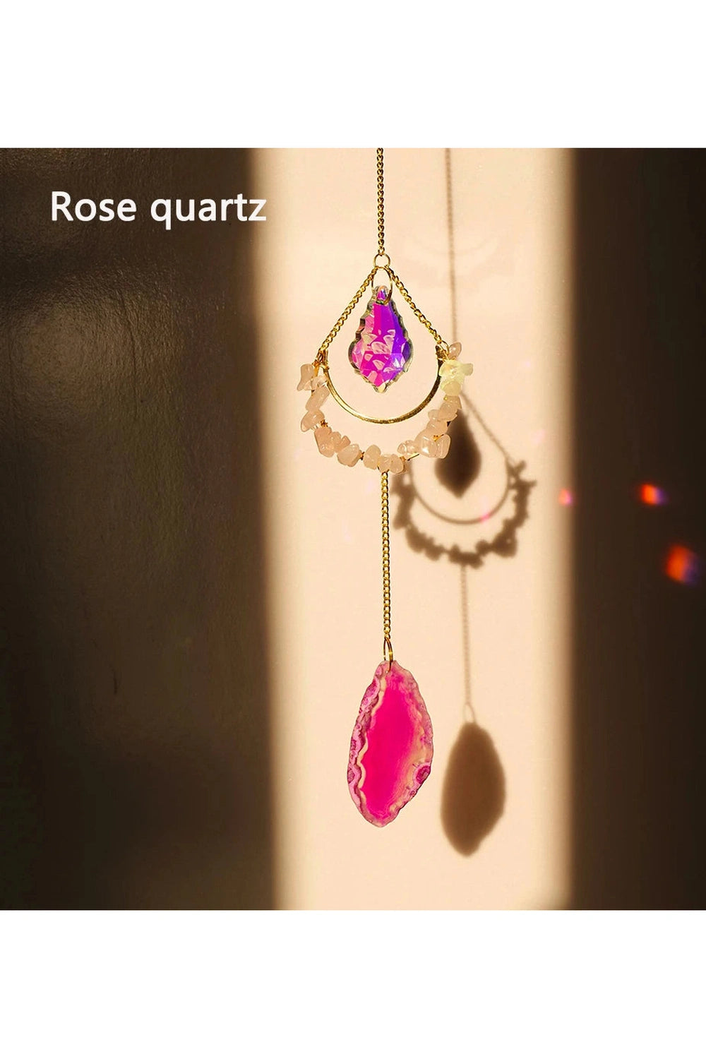 Rose Quartz Suncatcher