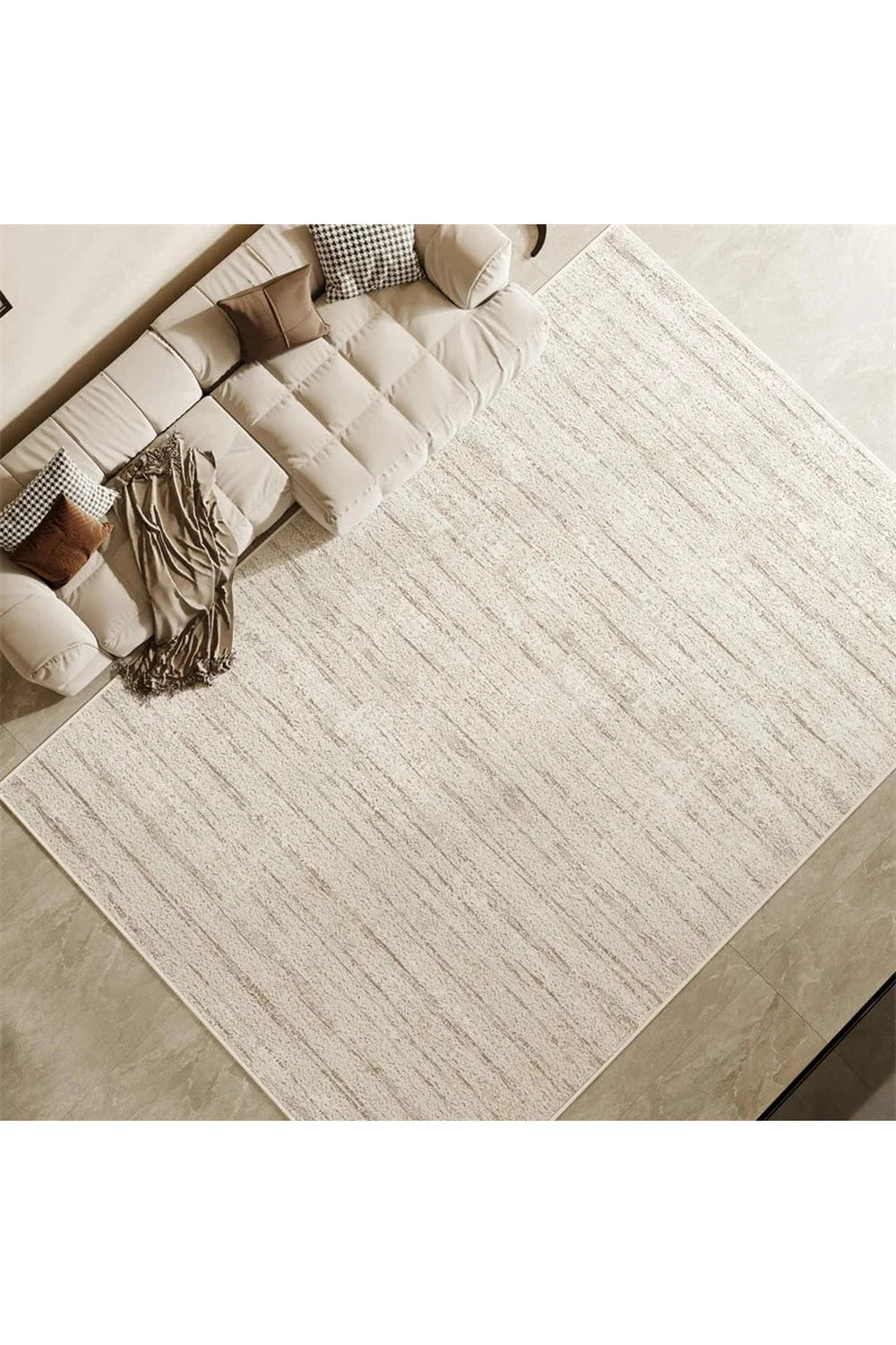 Cream Sands Minimalist Rug