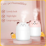 Lindo humidificador para mascotas, minidifusor de aroma para el hogar, la oficina, el escritorio, habitación con aire acondicionado, humidificadores de aromaterapia, difusores pequeños