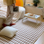 Checkerboard Patterned Rug