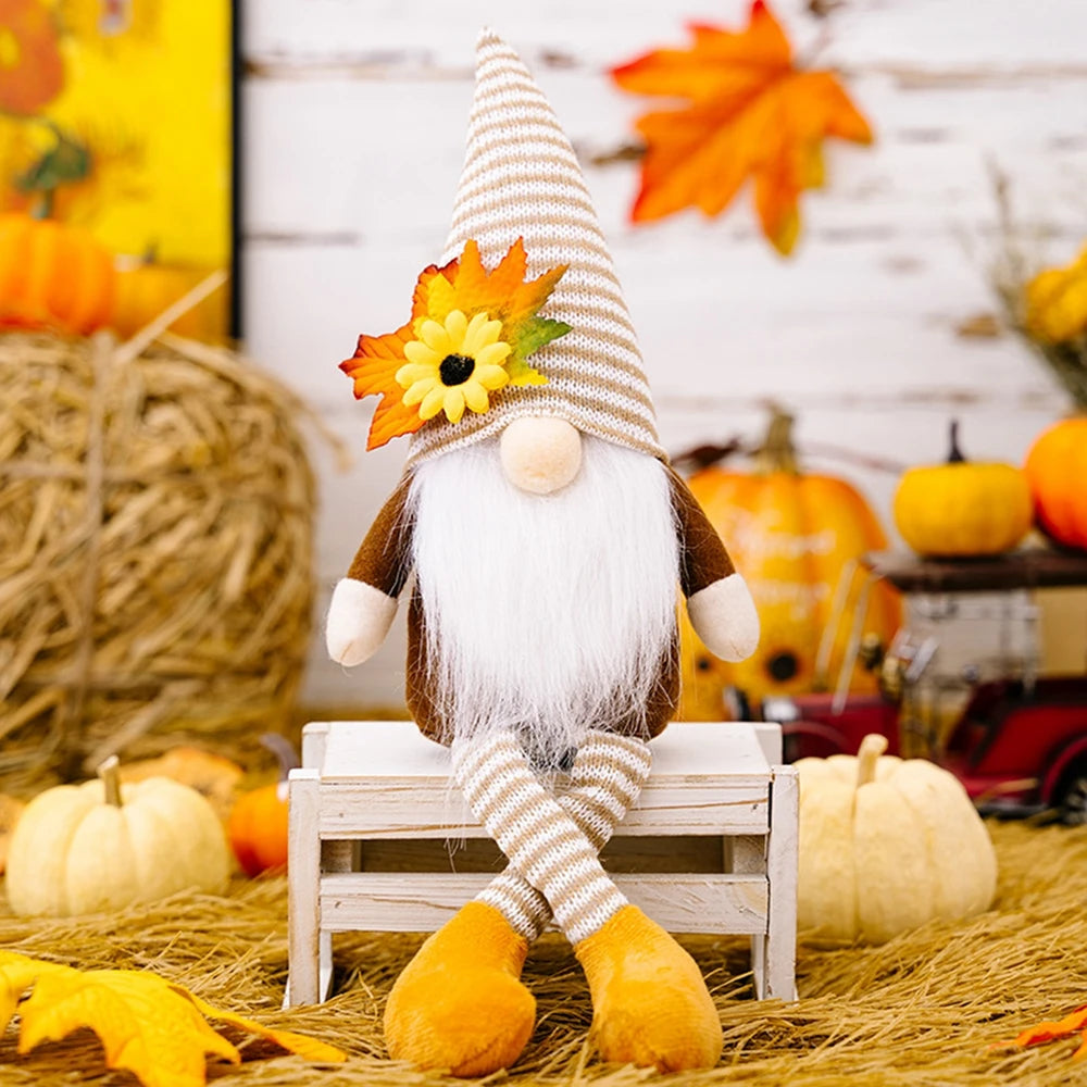 Autumn Harvest Gnome Figurines