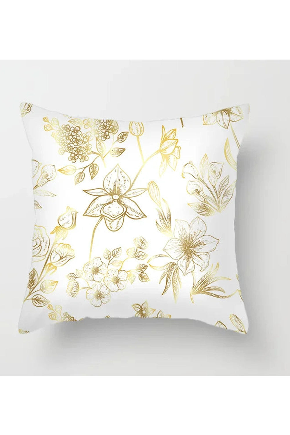 Fall Decor Yellow Leaf Polyester Pillow Case