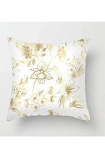 Fall Decor Yellow Leaf Polyester Pillow Case