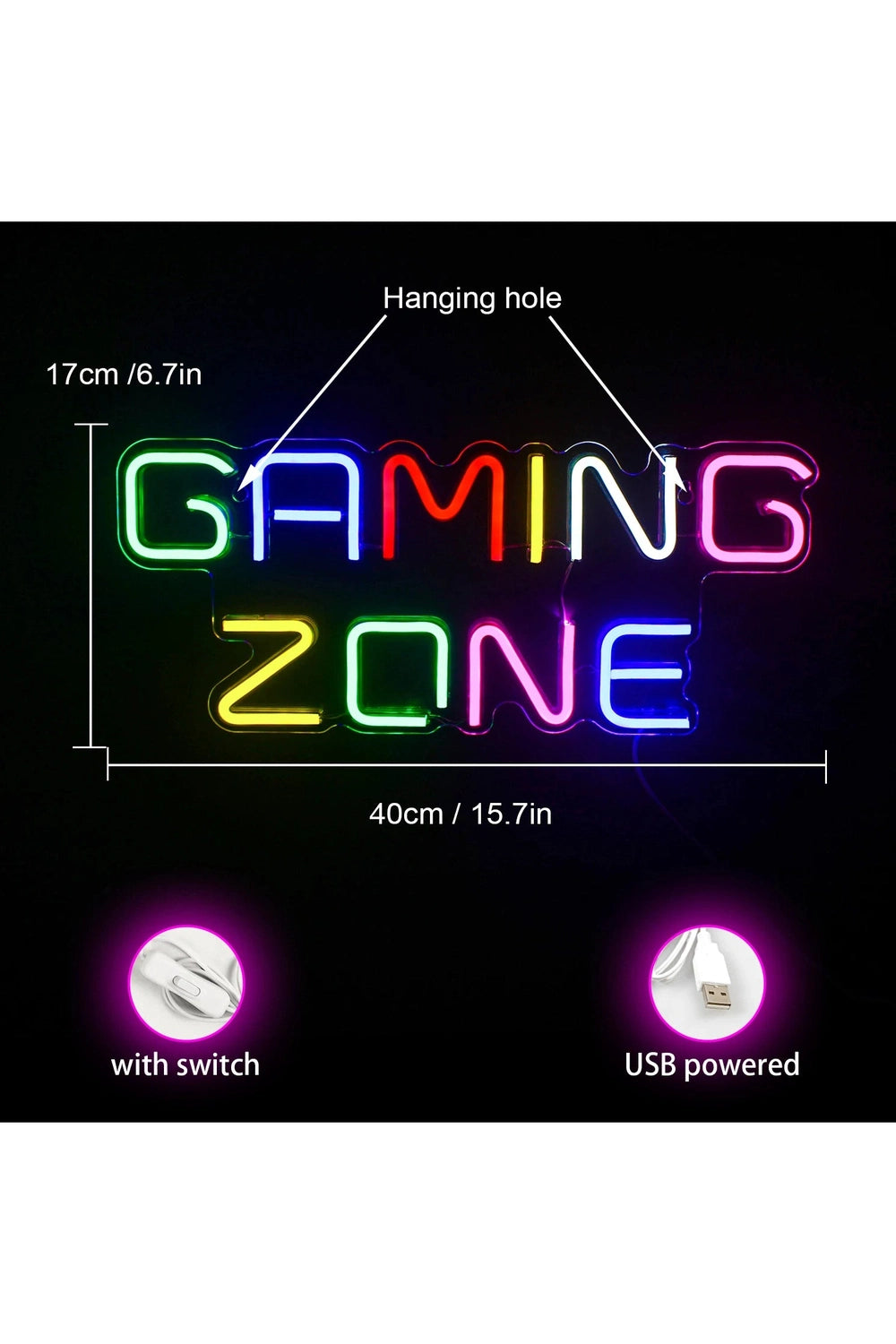 Gaming Zone Neon Sign