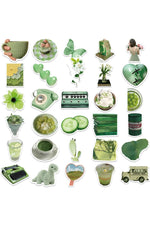 Green Cartoon Aesthetic Stickers