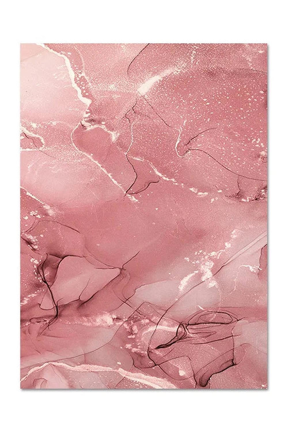 Pink Marble Canvas Poster