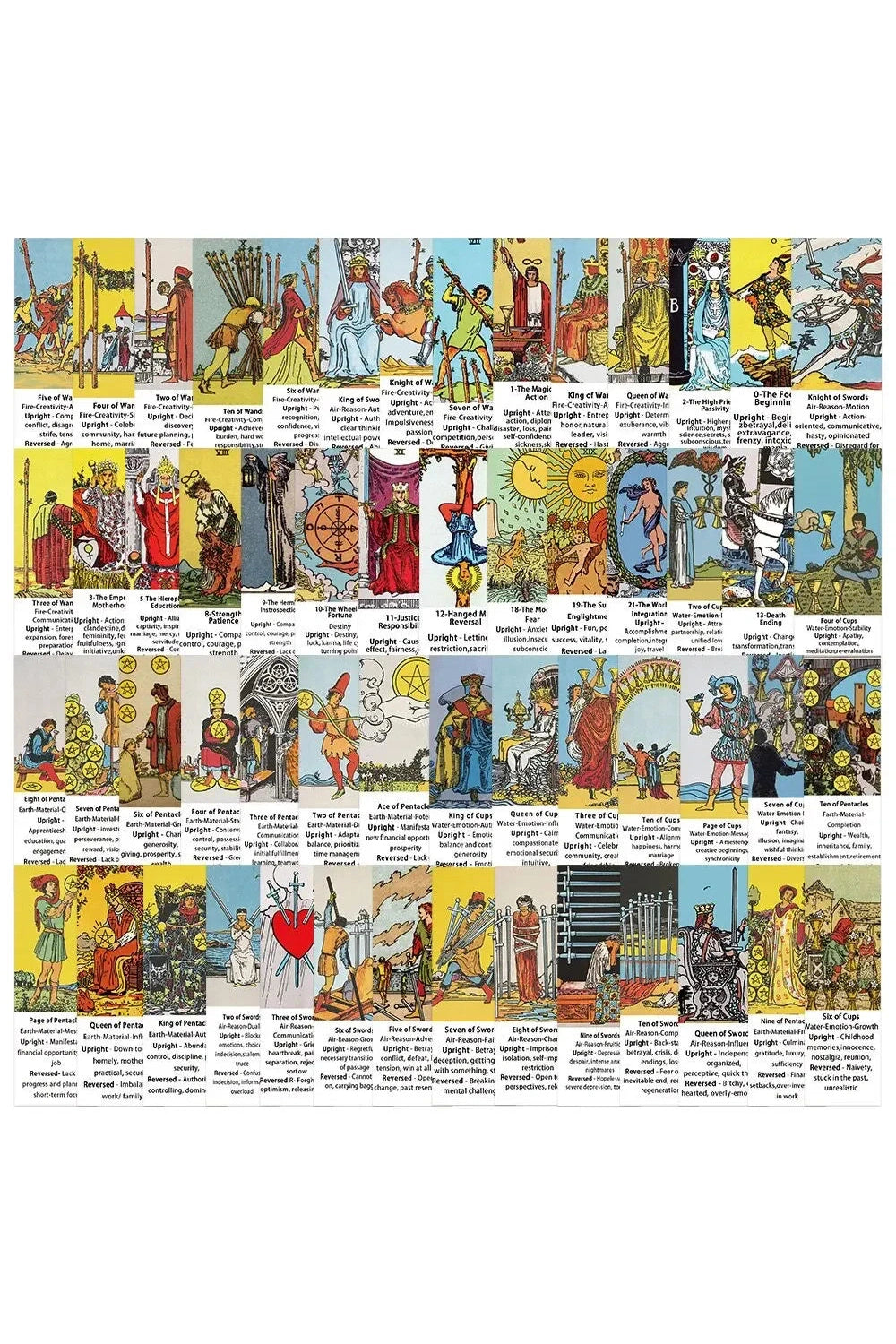 Classic Tarot Scrapbooking Stickers