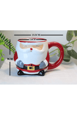 Santa Hand-Painted Coffee Mug