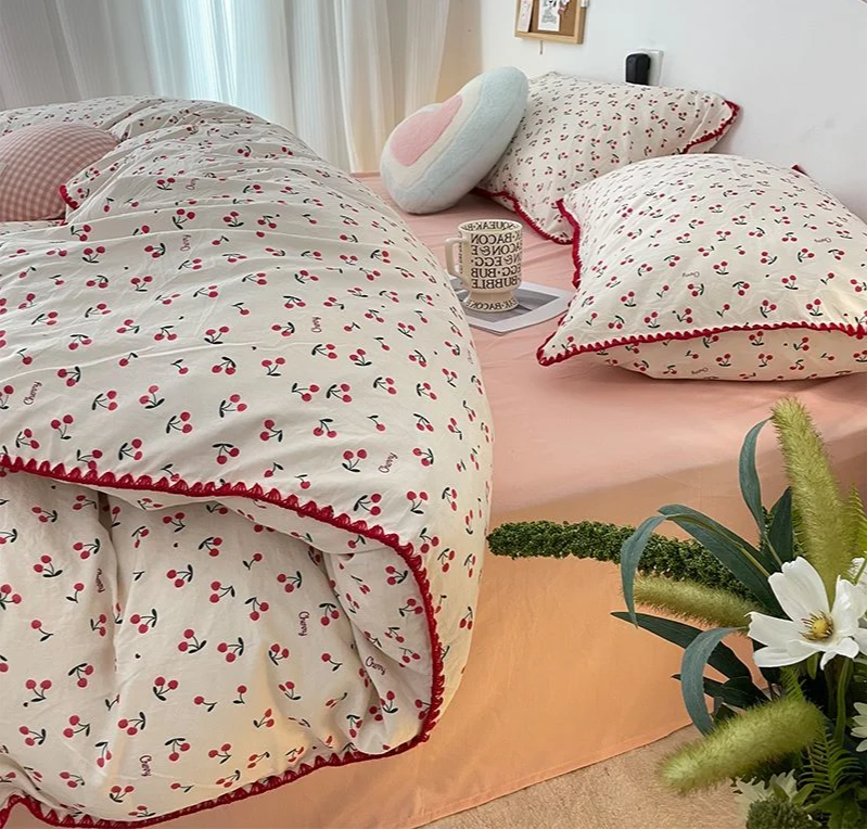 Cherry Cotton Bedding Set