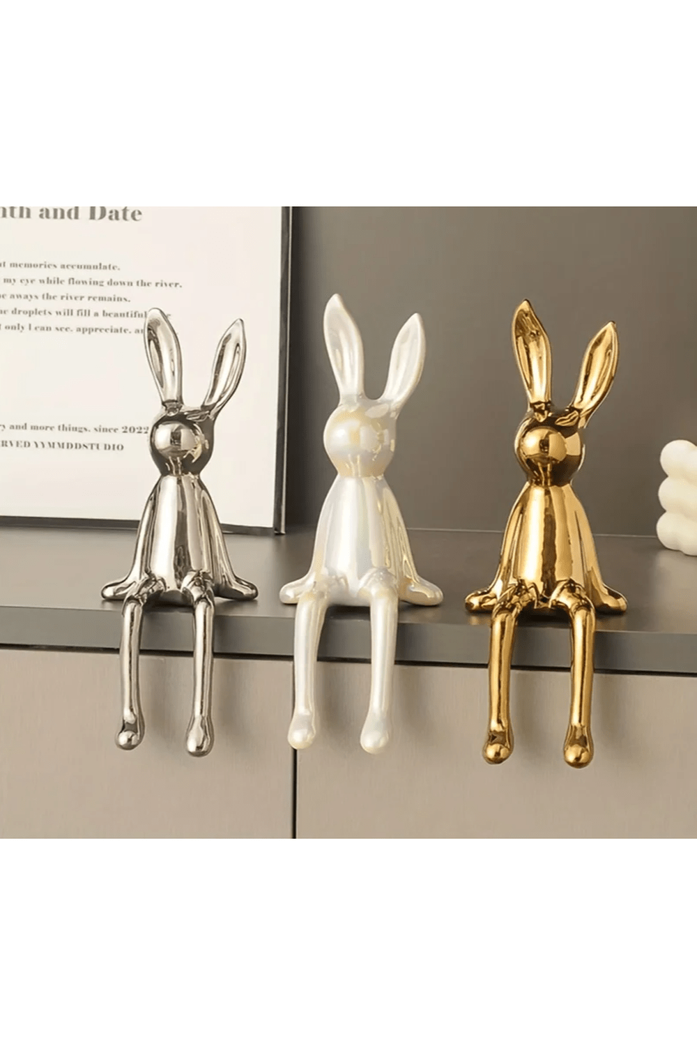 Ceramic Rabbit Luxury Figurine