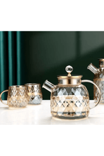 Diamond Glass Juice Teapot