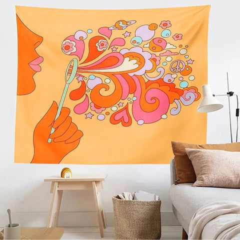 60s-style Psychedelic Tapestry