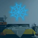 Spider Web Neon Sign