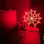 Spider Web Neon Sign