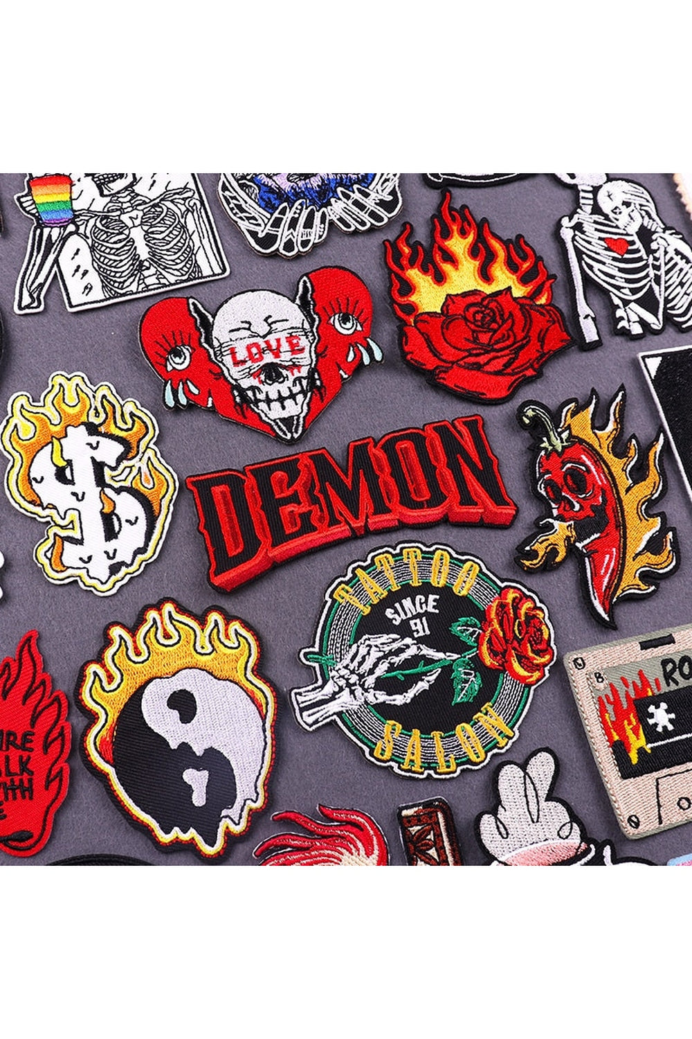 Demonic Embroidery Patch Set