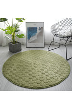 Thickened Pastel Round Rug