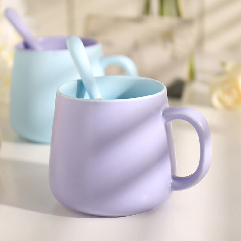 Solid Ceramic Mug with Lid