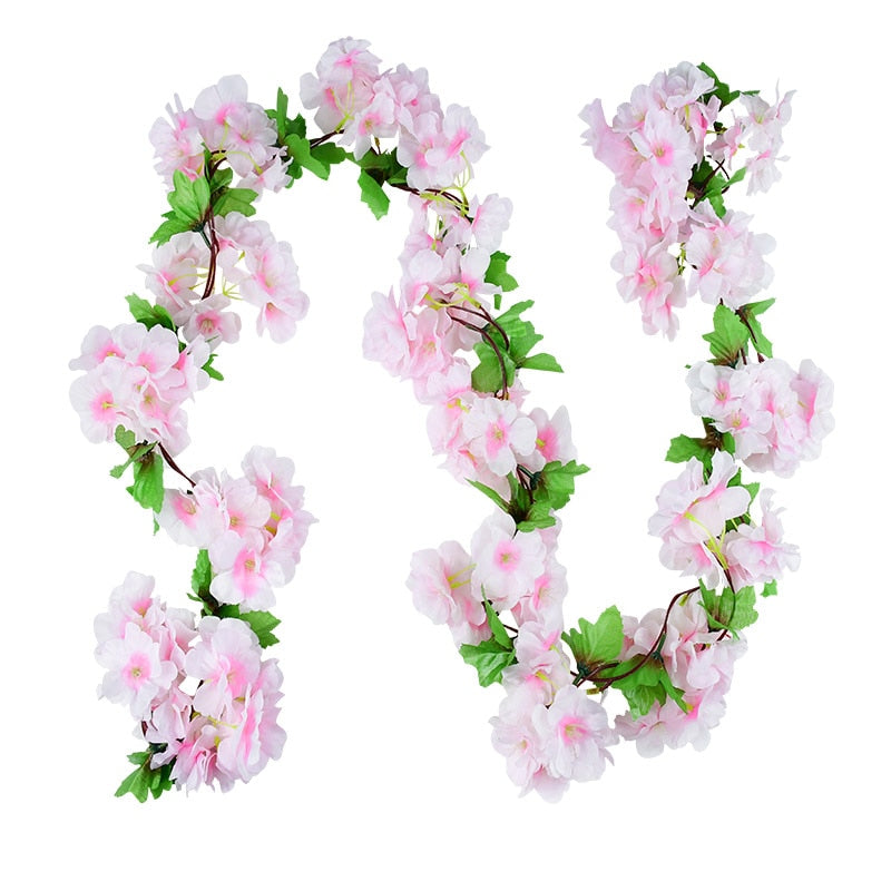 Cottagecore Artificial Sakura Plants Garland