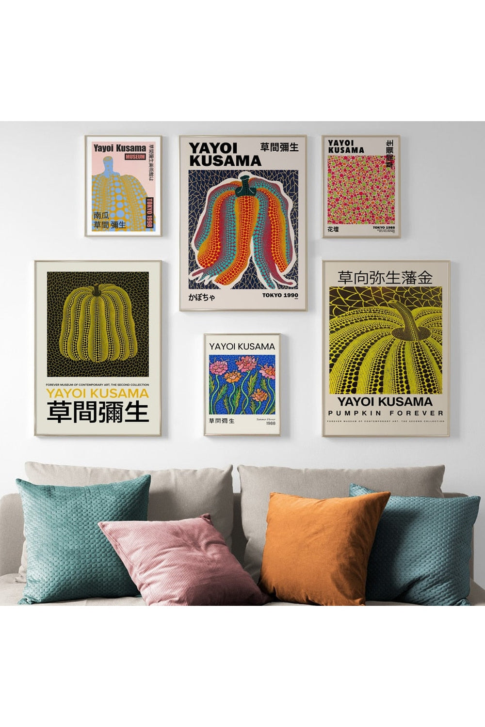 Yayoi Kusama Artwork Canvas Posters