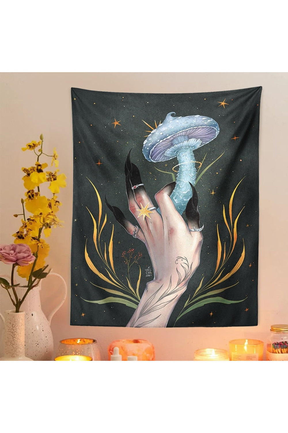 Enchanting Mandrake Plant Tapestry